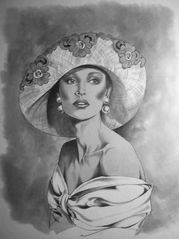 woman in hat